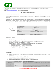Algicida Para Picinas