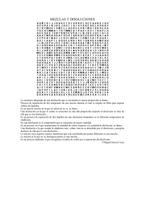MEZCLAS Y DISOLUCIONES