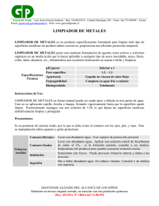 limpiador de metales