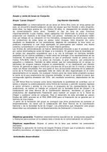 La comercialización de las lanas en Entre Ríos como en otras