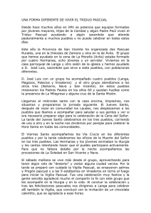 UNA FORMA DIFERENTE DE VIVIR EL TRIDUO PASCUAL