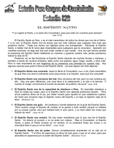 EL ESPÍRITU SANTO