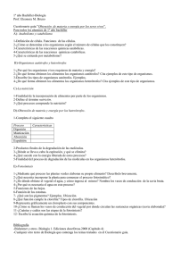 1º año Bachiller-Biología Prof. Eleonora M. Bruno