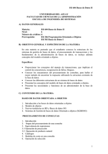 Bases de Datos II - Universidad del Azuay