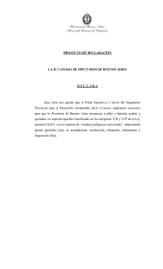 Que  vería  con  agrado  que ... Provincial  para  el  Desarrollo  Sustentable, ... PROYECTO DE DECLARACIÓN