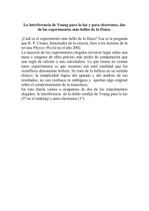 ¿Cuál es el experimento más bello de la física