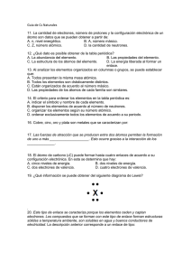 Guia de Cs Naturales 11. La cantidad de electrones, número de