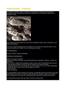 Experimentos - Crateres