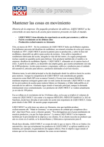 Mantener las cosas en movimiento