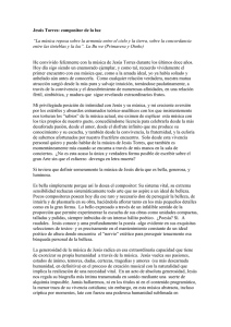 Jesús Torres: compositor de la luz