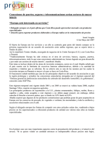 Concesiones de puertos, seguros y telecomunicaciones serían