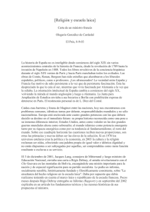 [Religión y escuela laica]