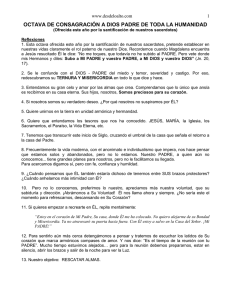 Octava de Consagración a Dios Padre