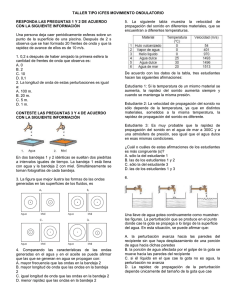 Taller ICFES: Movimiento Ondulatorio - Sonido y Óptica