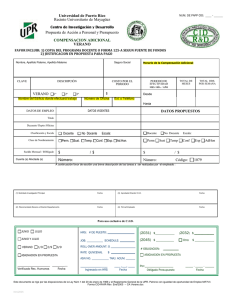 FECHA (M/D/A): - Recinto Universitario de Mayagüez