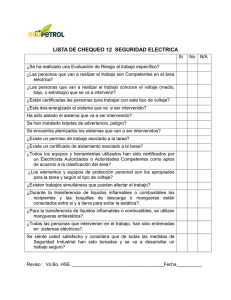 Lista de Chequeo - Seguridad Electrica 12