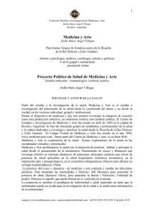 Proyecto Político de Salud de Medicina y Arte