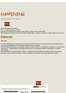 Editorial - Escuela de la Orientación Lacaniana