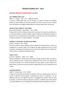 PRODUCCIONES 2011 - 2012