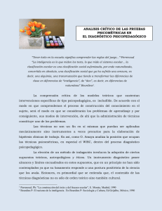 analisis crítico de las pruebas psicométricas