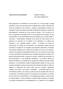 ¿Democracia sin periodistas