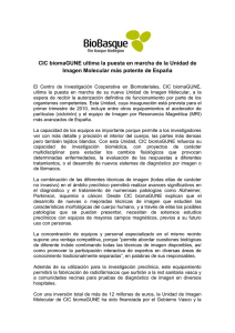CIC biomaGUNE ultima la puesta en marcha de la Unidad de