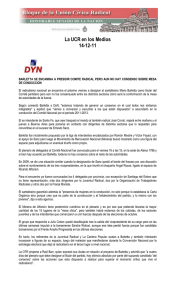 La UCR en los Medios 14-12-11 BARLETTA SE ENCAMINA A