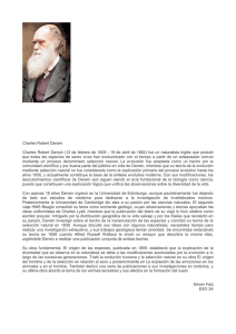 Charles Robert Darwin Charles Robert Darwin (12 de febrero de
