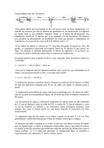 Antena Dipolo 40/80m: Guía de Construcción