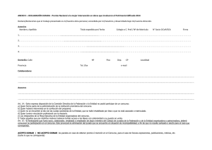 ANEXO A – DECLARACIÓN JURADA - Premio Iberoamericano a la