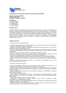 Estrategias para el desarrollo y preservación de alimentos