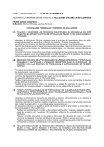 MÓDULO PROFESIONAL N1 2 : TÉCNICAS DE ENSAMBLAJE