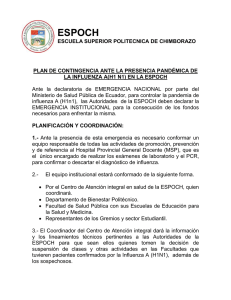 lista de planificación para la influenza pandémica en facultades y