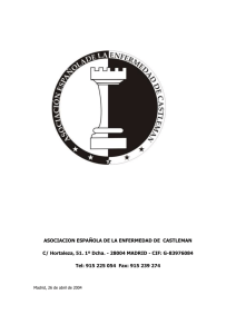Informe con la memoria anual de la asociación