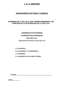 I. E. S. NERVIÓN DEPARTAMENTO DE FÍSICA Y QUÍMICA
