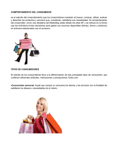 COMPORTAMIENTO DEL CONSUMIDOR