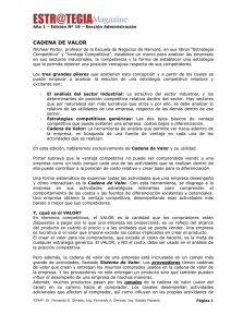 Cadena de Valor - Estr@tegia Magazine