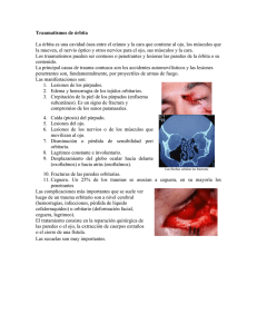 Traumatismos de órbita