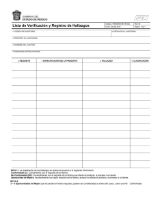 217B30000-056-15-SGC Lista de Verificación y Registro de