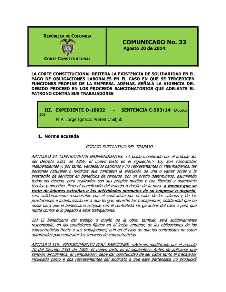 Deberes Laborales Del Contratista Independiente Y 7732