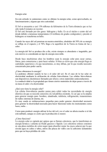 Energía solar  funcionamiento y alguna que otra curiosidad.
