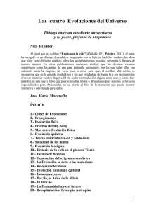 Las cuatro Evoluciones del Universo
