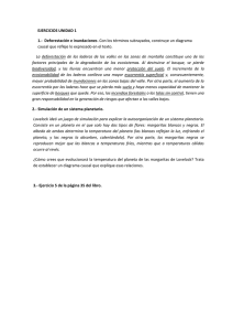 EJERCICIOS UNIDAD 1 1.-  Deforestación e inundaciones