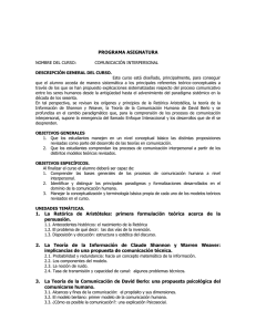 PROGRAMA ASIGNATURA