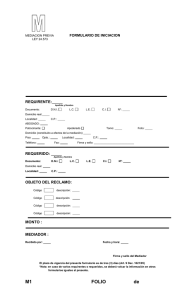 Formulario de Inicio de Mediación