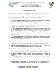 NUEVAS DISPOSICIONES