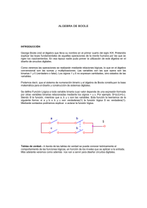 ALGEBRA DE BOOLE