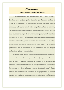 Geometría Antecedentes históricos