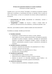 El futuro de la geometría dinámica en nuestra enseñanza