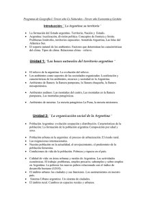 Programa de Geografía I: Tercer año Cs Naturales –Tercer año